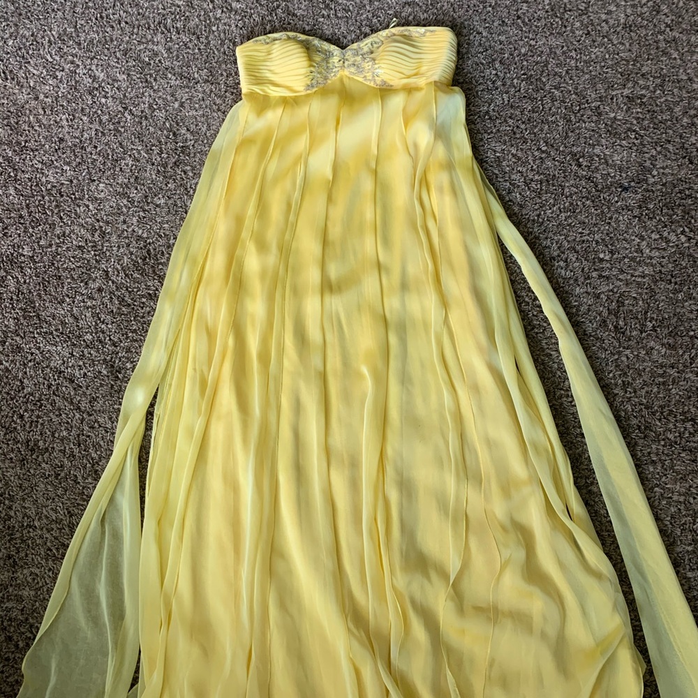 Vibrant Yellow Prom Dress